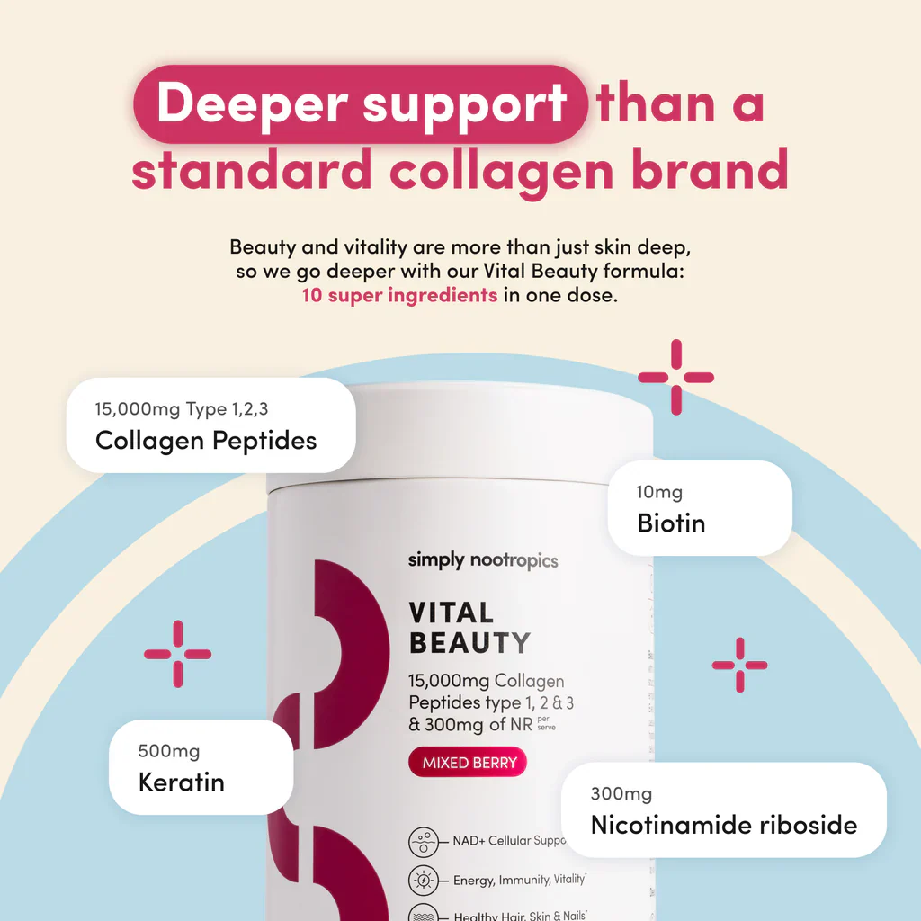Vital Beauty Collagen Powder Mixed Berry - 600g - Image 4